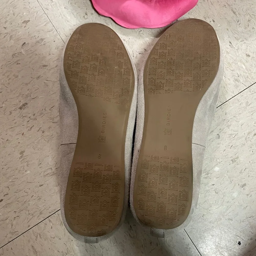 BIRDIES The Starling Loafer Taupe Tan Suede Flat Slip On‎ Shoes
